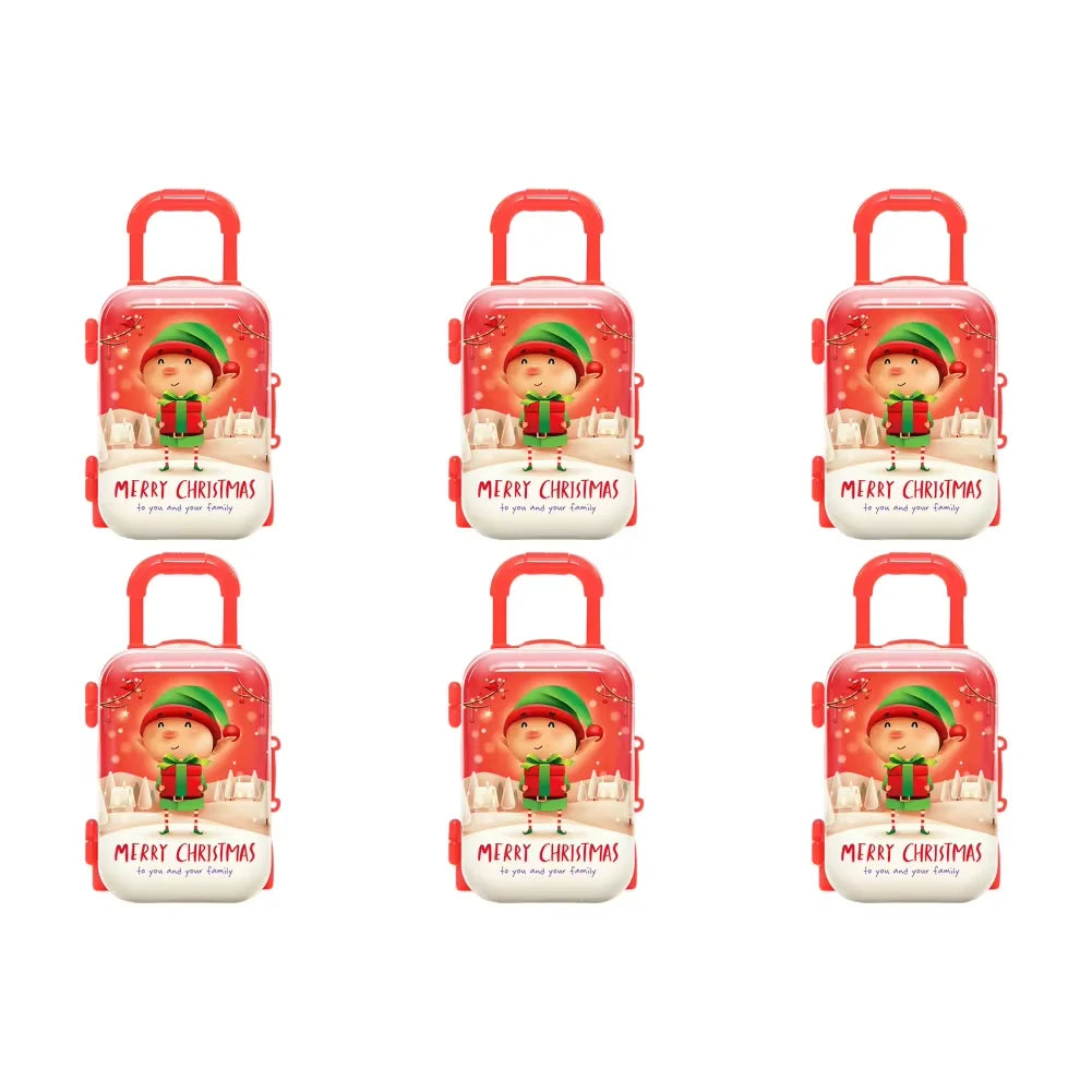 1/2/4/6pcs Christmas Socks Red Candy Boots Holiday Gift Bags Christmas Trees Santa Claus Boots for Fireplace