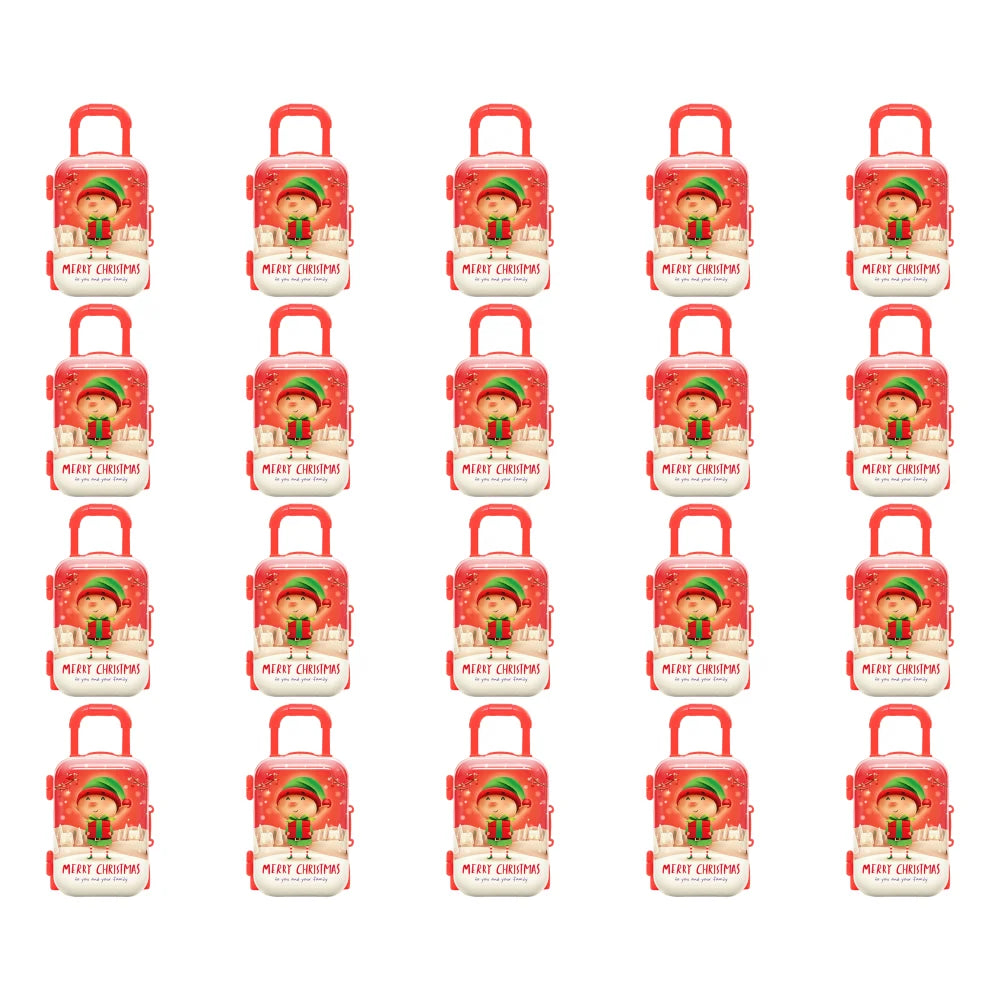 1/2/4/6pcs Christmas Socks Red Candy Boots Holiday Gift Bags Christmas Trees Santa Claus Boots for Fireplace