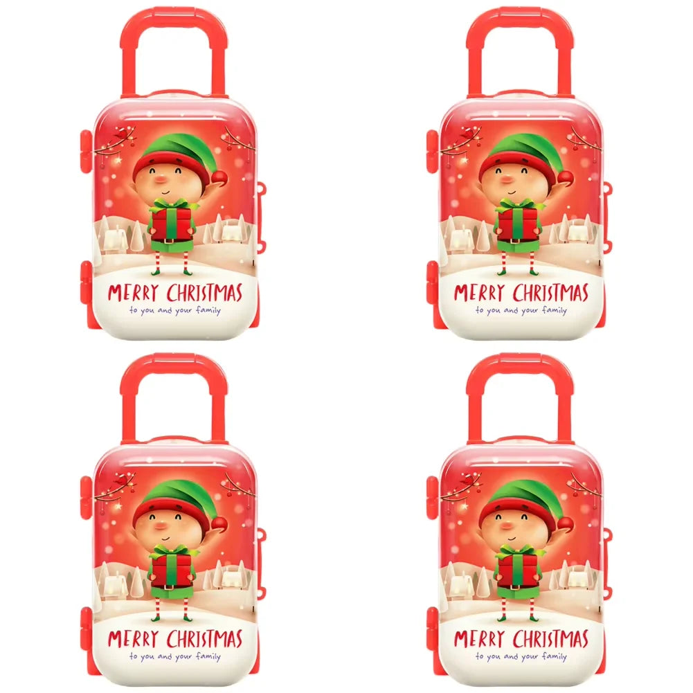1/2/4/6pcs Christmas Socks Red Candy Boots Holiday Gift Bags Christmas Trees Santa Claus Boots for Fireplace